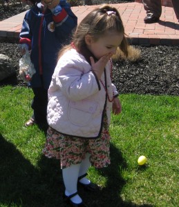 Easter Egg hunt at Nana and Poppies