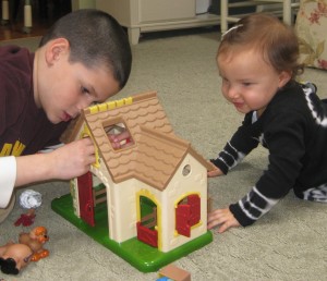 A little play time with Jake and Olivia!